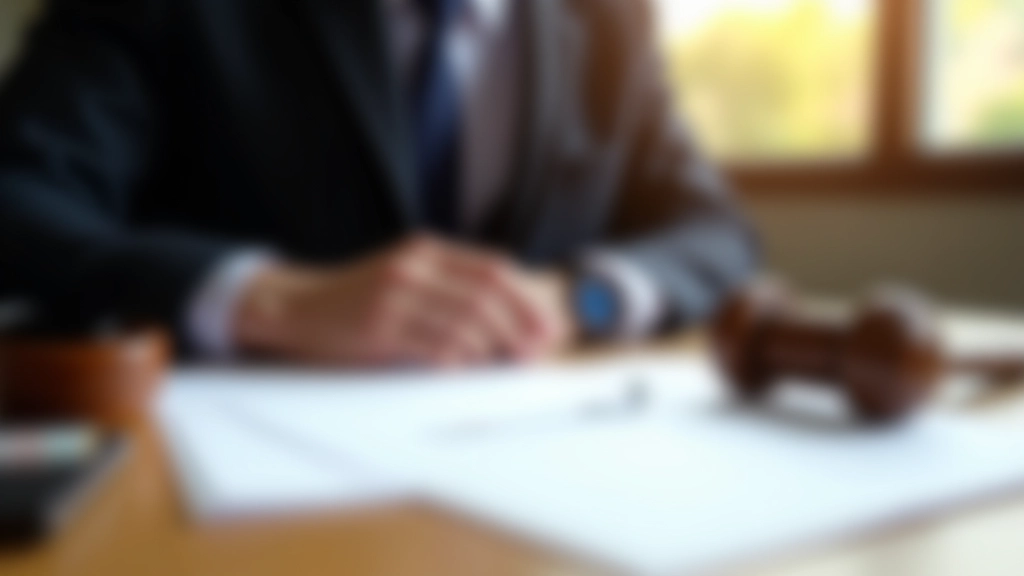 Právní dokumenty a pero na notářském stole připravené k podpisu